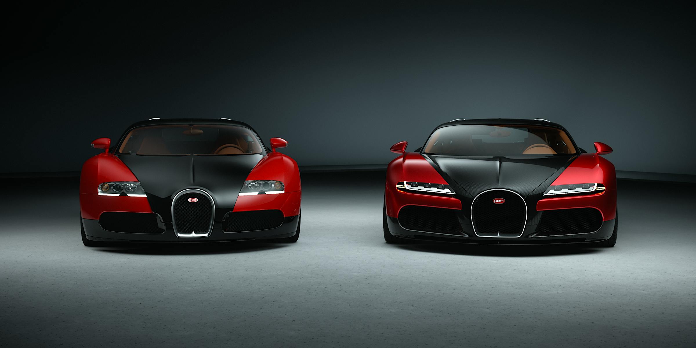 两代 Veyron 同框